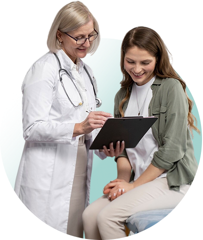 Doctor consulting patient